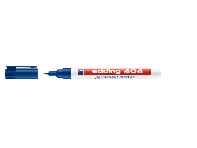 Marcatore permanente edding 404 punta conica 0,75 mm blu 4-404003