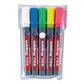 Marcatori Neon per lavagne edding 725 punta scalpello 2-5 mm assortiti confezione da 5 - 4-725-5