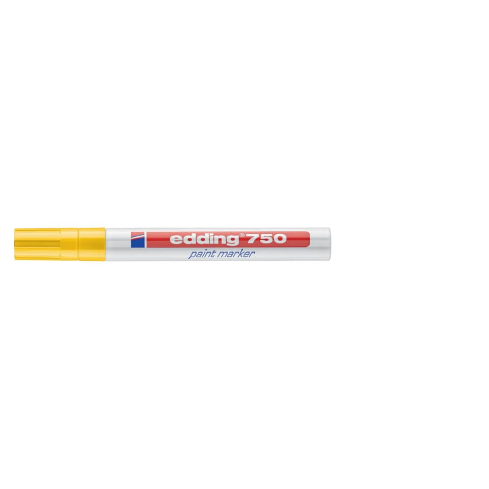 Marcatore a vernice edding 750 punta conica 2-4 mm giallo 4-750005
