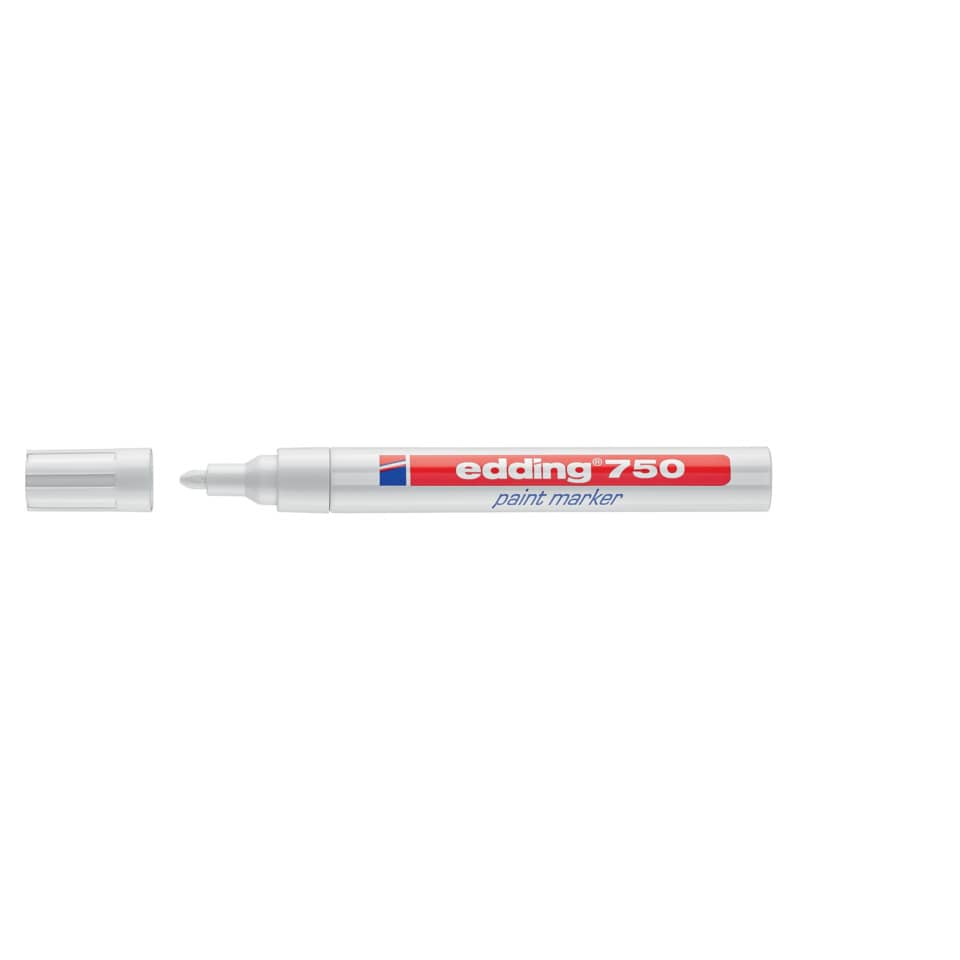 Marcatore a vernice edding 750 punta conica 2-4 mm bianco 4-750049