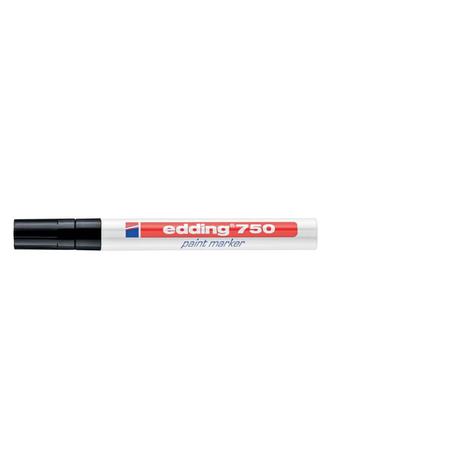 Marcatore a vernice edding 750 punta conica 2-4 mm nero 4-750001