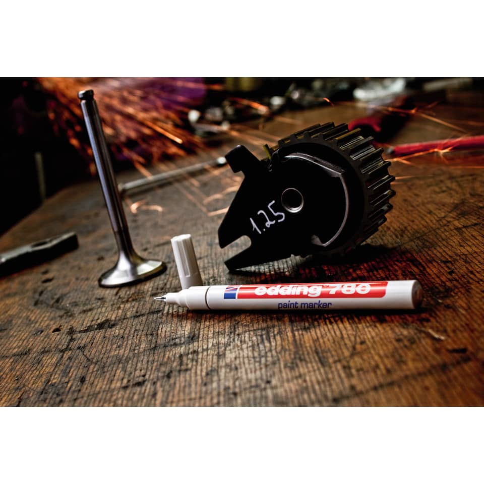 Marcatore a vernice edding 780 punta conica 0,8 mm argento 4-780054