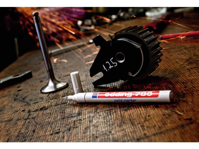 Marcatore a vernice edding 780 punta conica 0,8 mm argento 4-780054