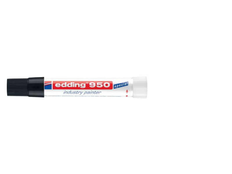 Marcatore a cera edding 950 punta conica 10 mm nero 4-950001