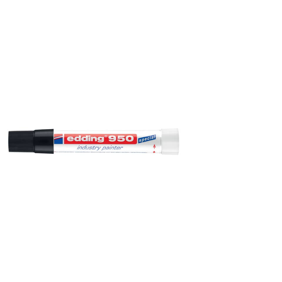 Marcatore a cera edding 950 punta conica 10 mm nero 4-950001