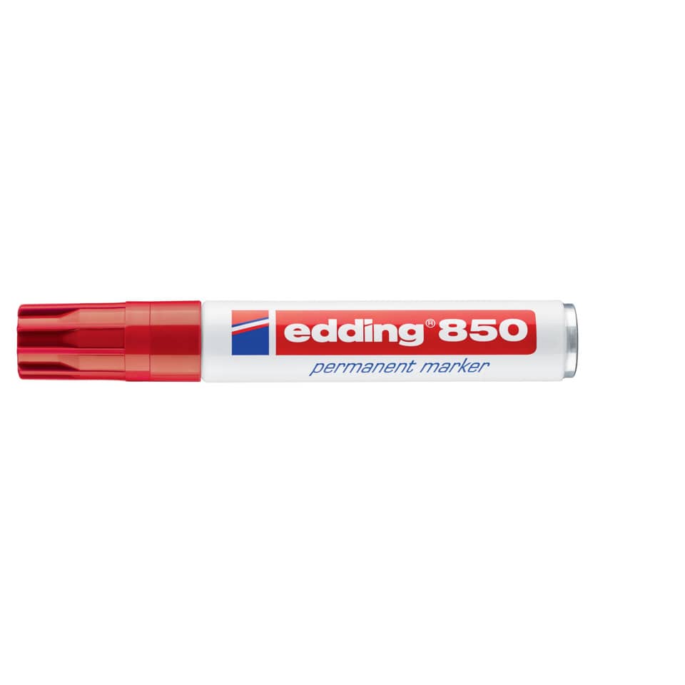 Marcatore permanente edding 850 punta scalpello 5-15 mm rosso 4-850002