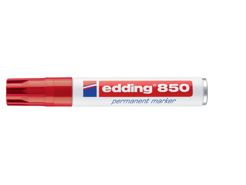 Marcatore permanente edding 850 punta scalpello 5-15 mm rosso 4-850002