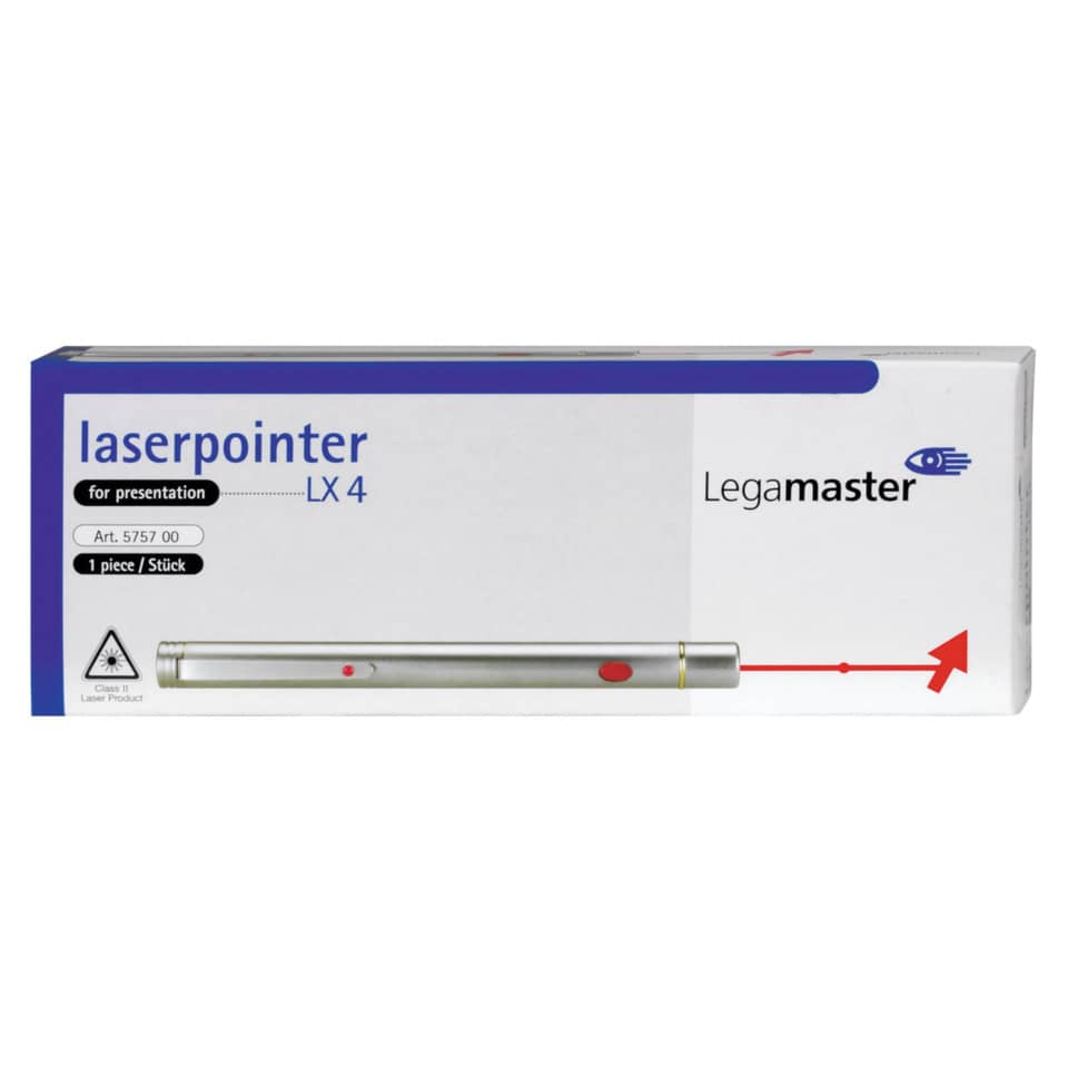 Puntatore laser Legamaster LX4 argento  L-5757 00