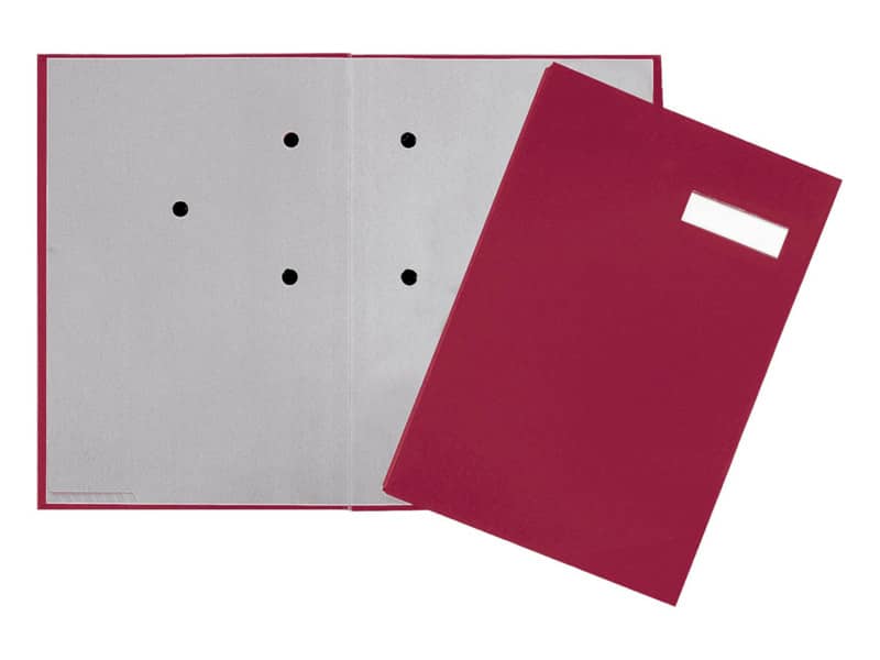 Libro firme Q-Connect 20 pagine 24x35 cm rosso KF31011