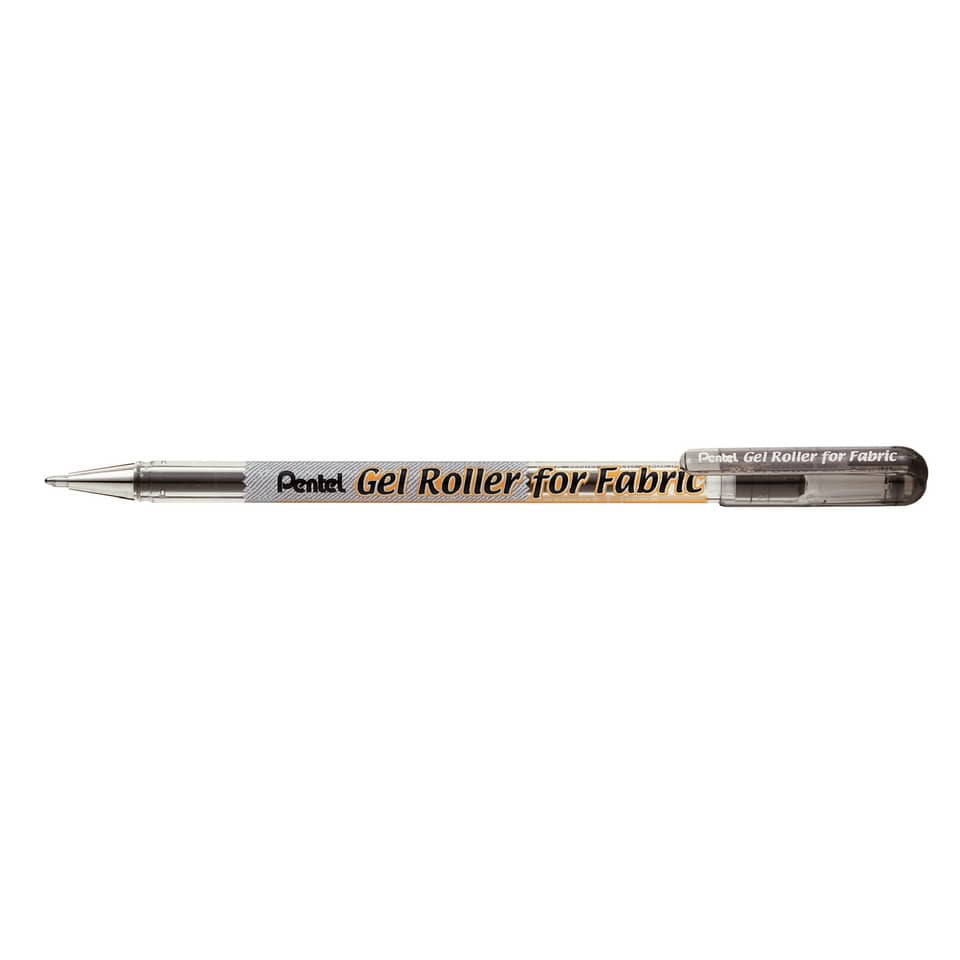 Roller gel Pentel permanente per tessuti 1 mm nero BN15-AO