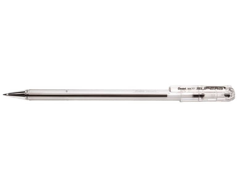 Penna a sfera con cappuccio Pentel Superb 0,7 mm nero BK77-A