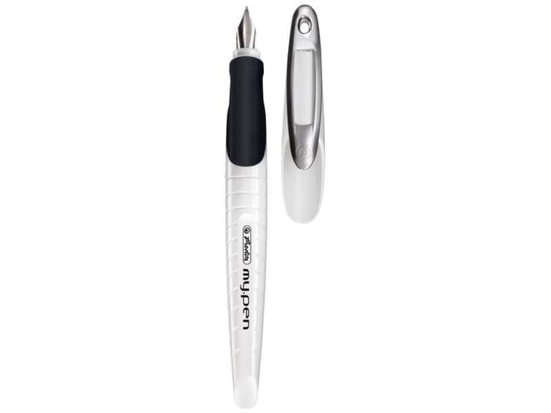 Penna stilografica Herlitz My.pen M corallo/grigio 10999738