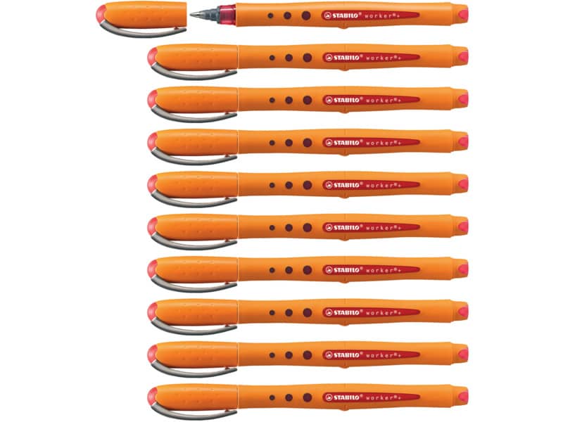 Roller Stabilo Worker 0,5 mm rosso  2018/40