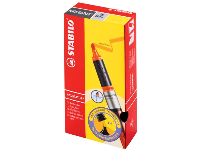 Evidenziatore Stabilo Navigator 1-4 mm arancio 545/54