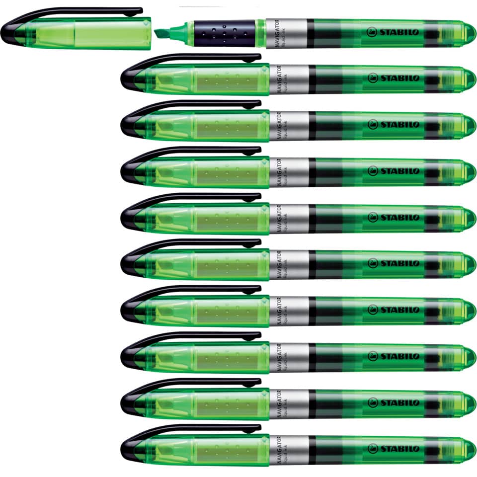 Evidenziatore Stabilo Navigator 1-4 mm verde 545/33