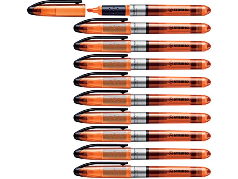 Evidenziatore Stabilo Navigator 1-4 mm arancio 545/54