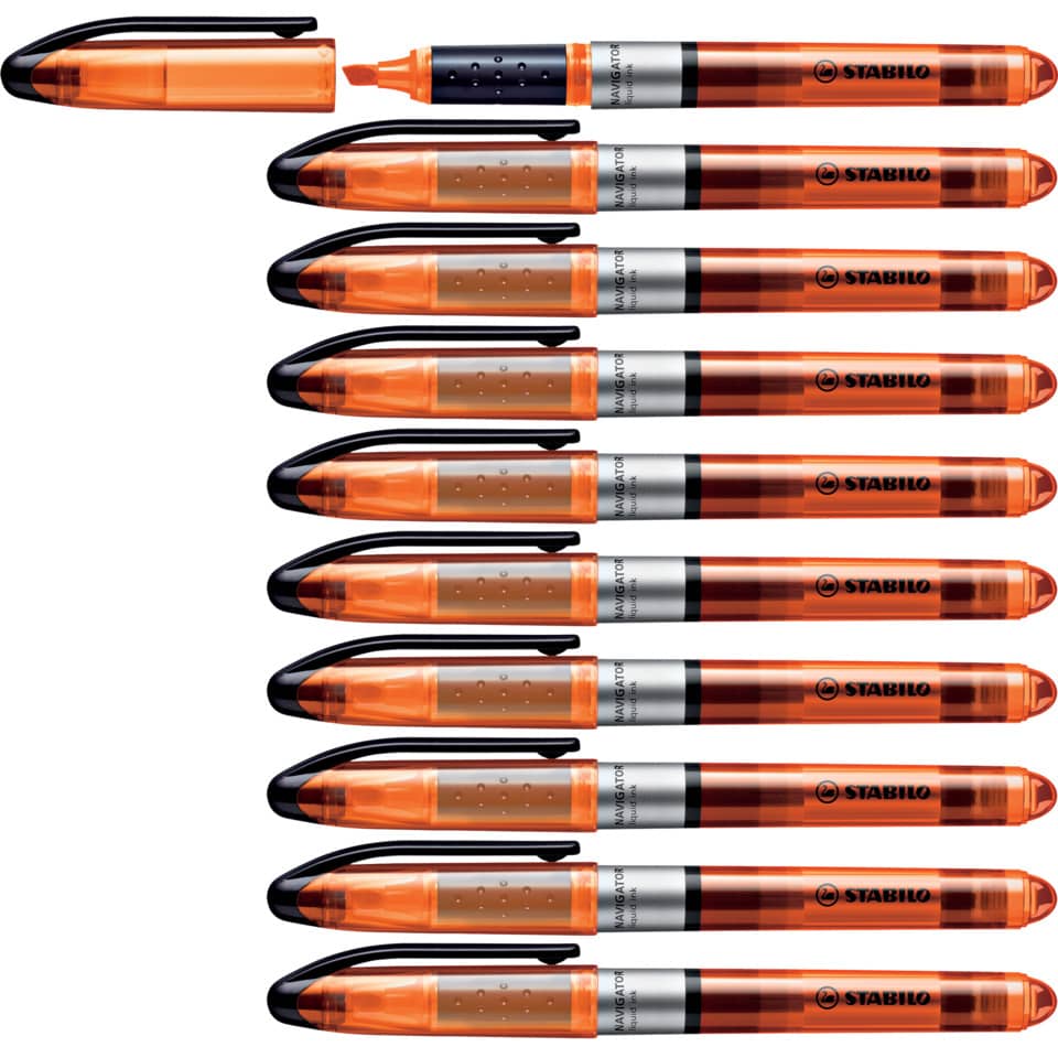 Evidenziatore Stabilo Navigator 1-4 mm arancio 545/54