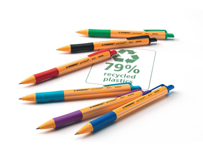 Penna a sfera a scatto Stabilo Pointball  0,5 mm rosso 6030/40