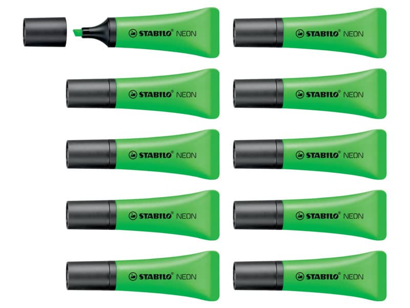 Evidenziatore Stabilo Neon 2-5 mm verde  72/33