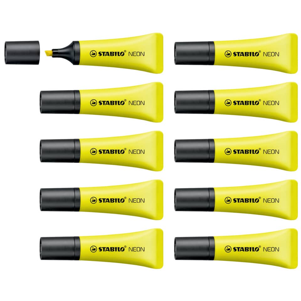 Evidenziatore Stabilo Neon 2-5 mm giallo  72/24
