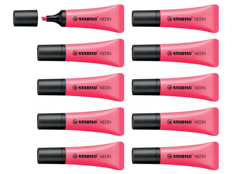 Evidenziatore Stabilo Neon 2-5 mm rosa  72/56