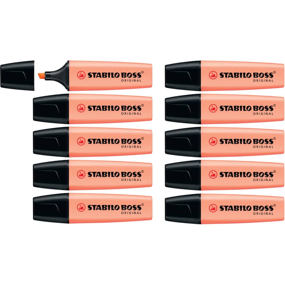 Evidenziatore Stabilo Boss Original Pastel 2-5 mm rosa pesca 70/126