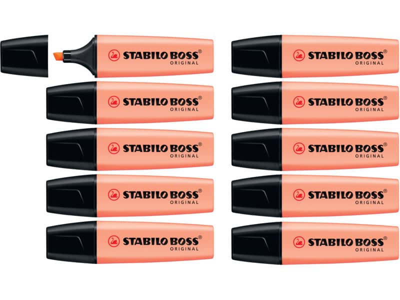 Evidenziatore Stabilo Boss Original Pastel 2-5 mm rosa pesca 70/126