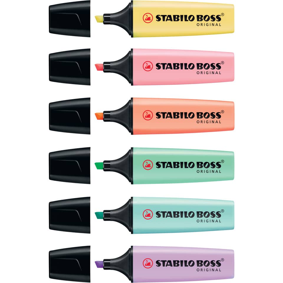 Evidenziatore Stabilo Boss Original Pastel 2-5 mm giallo banana 70/144
