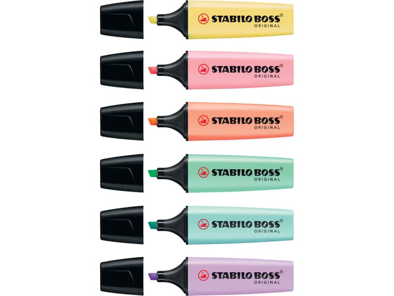 Evidenziatore Stabilo Boss Original Pastel 2-5 mm verde menta 70/116