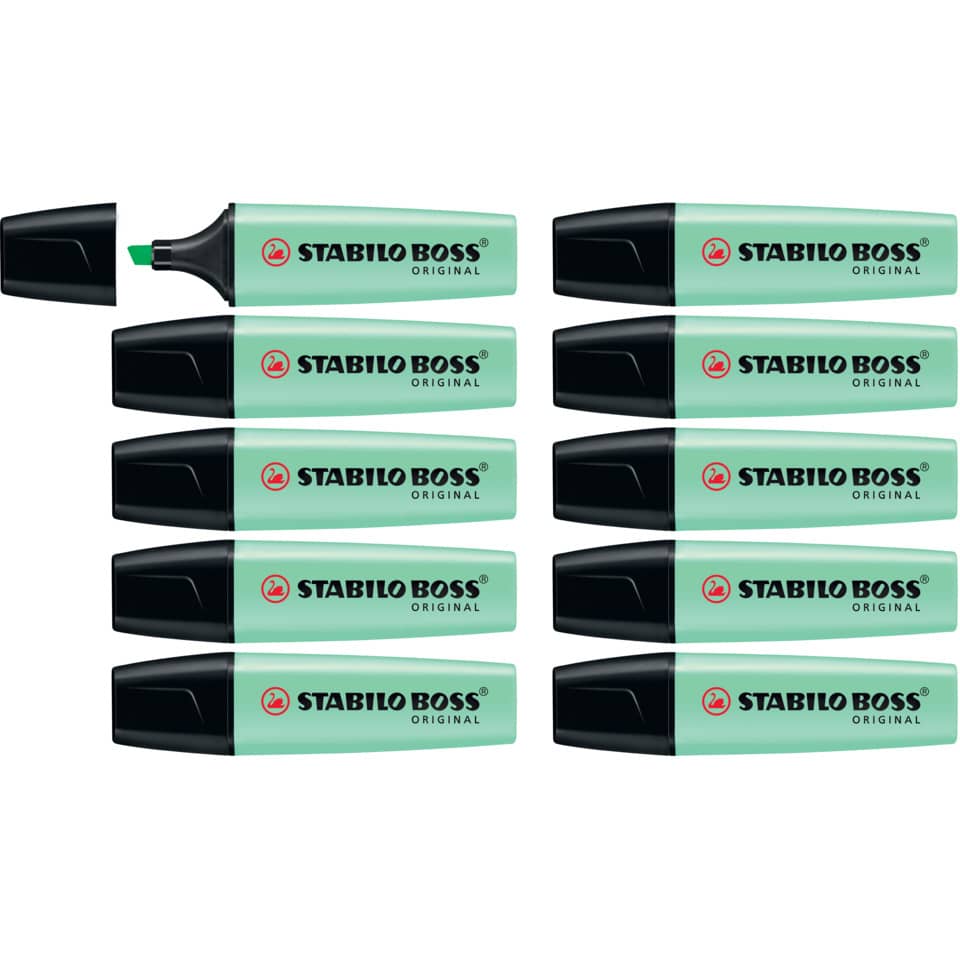 Evidenziatore Stabilo Boss Original Pastel 2-5 mm verde menta 70/116