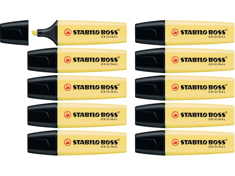 Evidenziatore Stabilo Boss Original Pastel 2-5 mm giallo banana 70/144