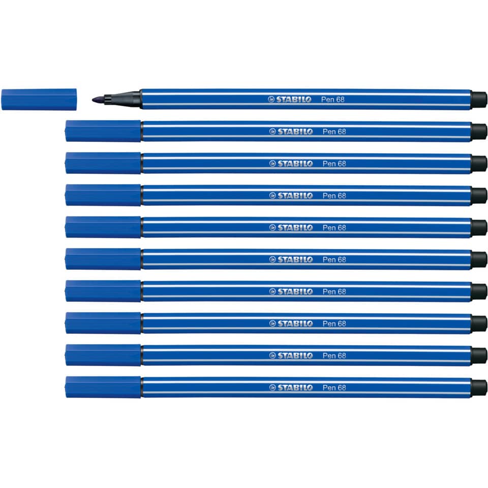 Pennarelli Stabilo Pen 68 1 mm  blu oltremare - 68/32