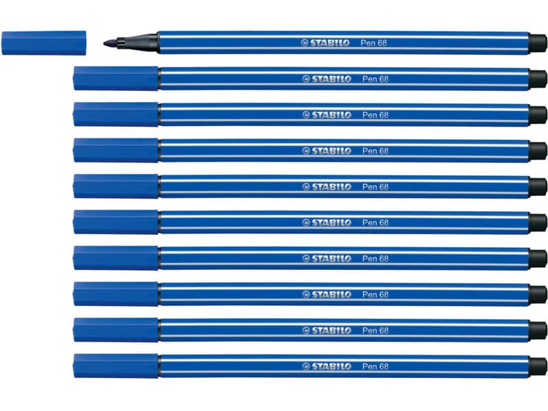 Pennarelli Stabilo Pen 68 1 mm  blu oltremare - 68/32