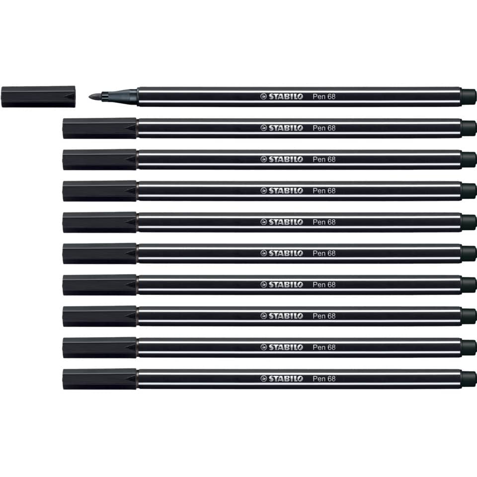 Pennarello Stabilo Pen 68 1 mm  nero - 68/46