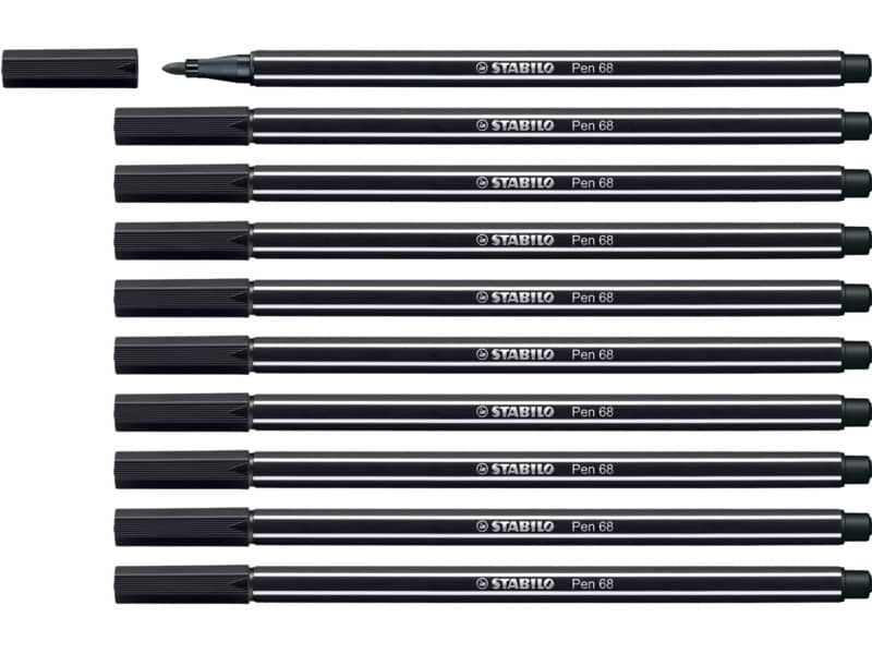 Pennarello Stabilo Pen 68 1 mm  nero - 68/46