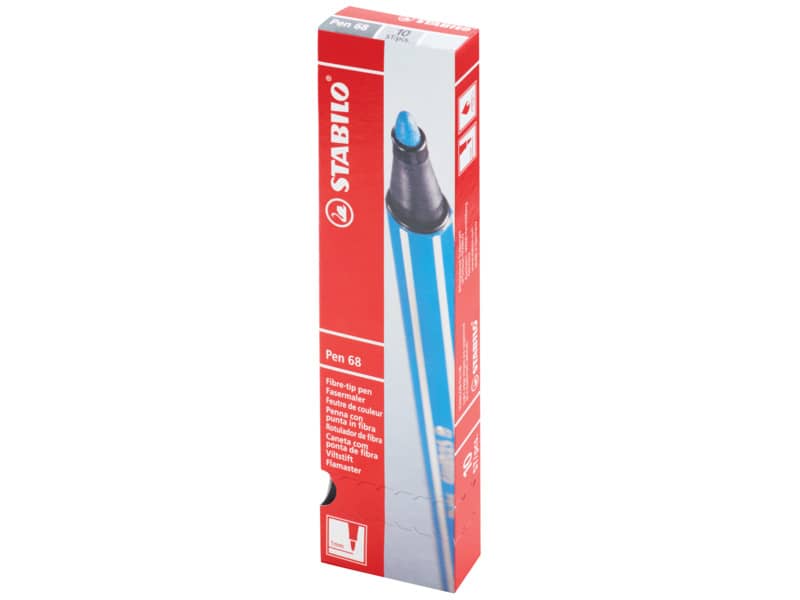 Pennarello Stabilo Pen 68 1 mm  rosso scuro - 68/50
