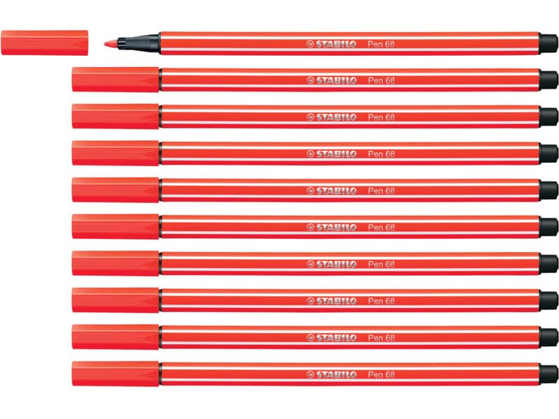 Pennarelli Stabilo Pen 68 1 mm  rosso chiaro - 68/40