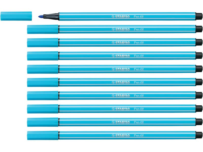 Pennarelli Stabilo Pen 68 1 mm  azzurro - 68/57