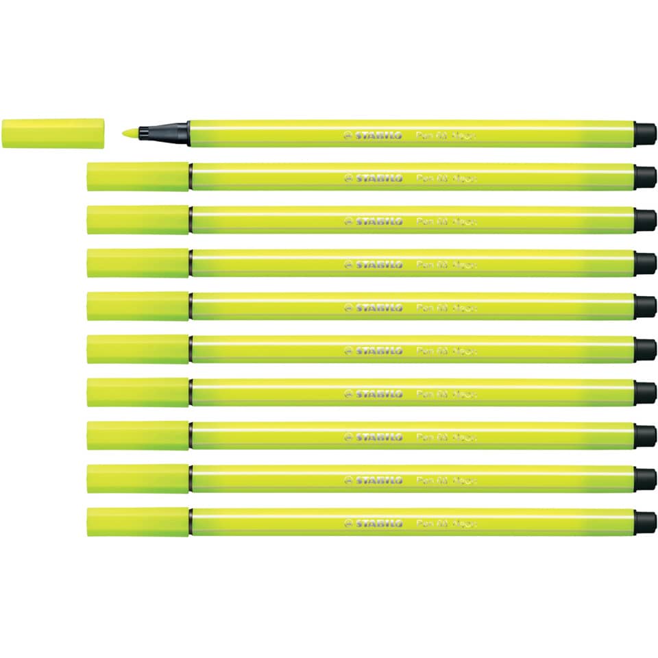 Pennarelli Stabilo Pen 68 1 mm  giallo fluo - 68/024