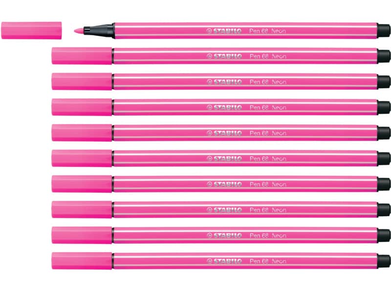 Pennarello Stabilo Pen 68 1 mm  rosa fluo - 68/056