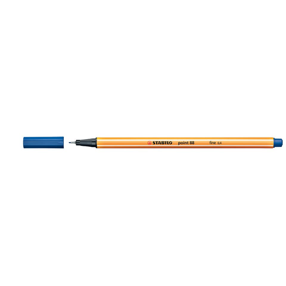 Fineliner Stabilo Point 88® 0,4 mm blu scuro - 88/41