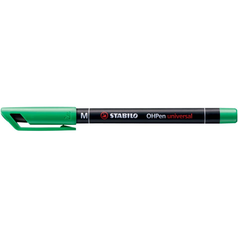 Penna Stabilo OHPen universal Medio (M) 1 mm verde 843/36