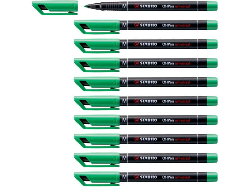 Penna Stabilo OHPen universal Medio (M) 1 mm verde 843/36