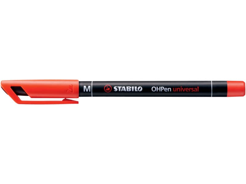 Penna Stabilo OHPen universal Medio (M) 1 mm rosso 843/40