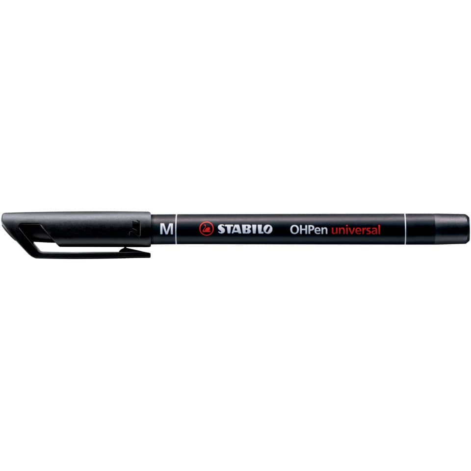 Penna Stabilo OHPen universal Medio (M) 1 mm nero 843/46