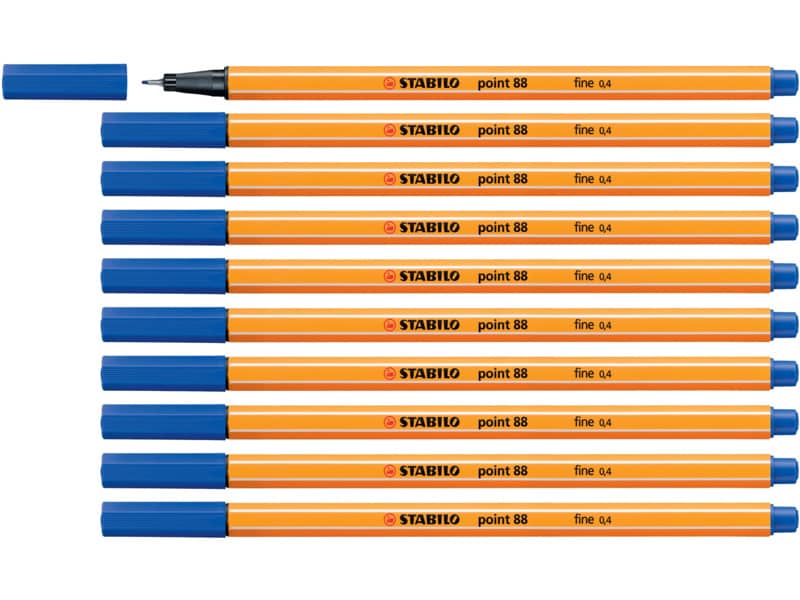 Fineliner Stabilo Point 88® 0,4 mm blu scuro - 88/41