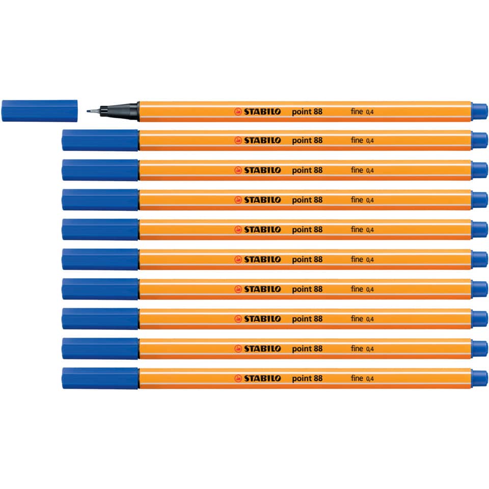 Fineliner Stabilo Point 88® 0,4 mm blu scuro - 88/41