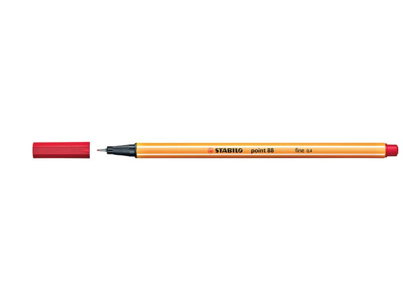 Fineliner Stabilo Point 88® 0,4 mm  rosso - 88/40