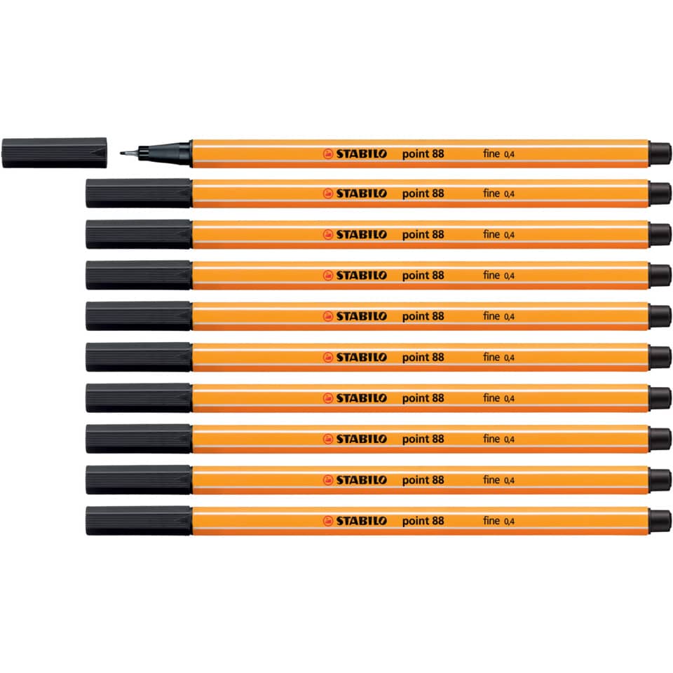 Fineliner Stabilo Point 88® 0,4 mm  nero - 88/46