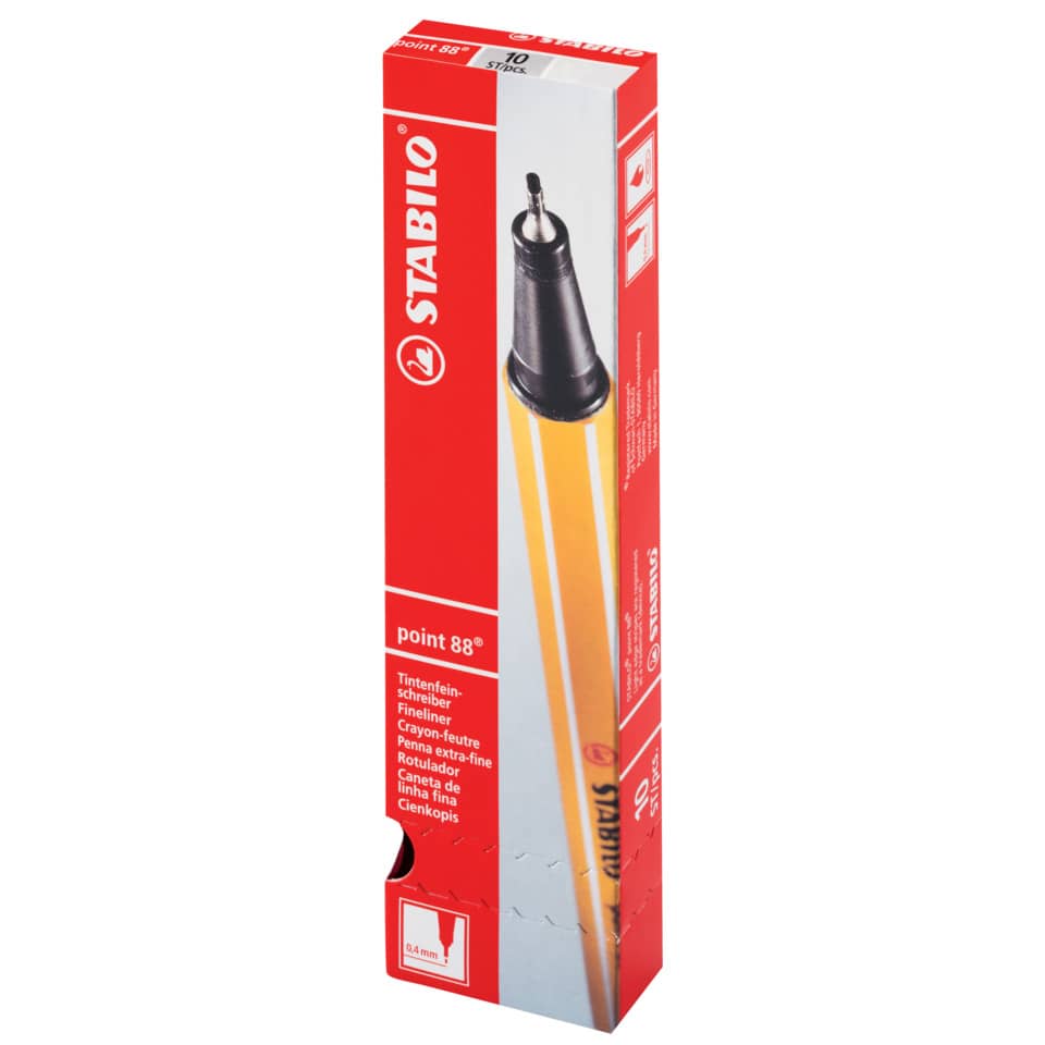 Fineliner Stabilo Point 88® 0,4 mm  nero - 88/46
